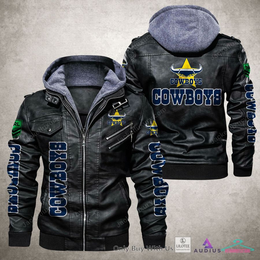 North Queensland Cowboys logo Leather Jacket - My favourite picture of yours