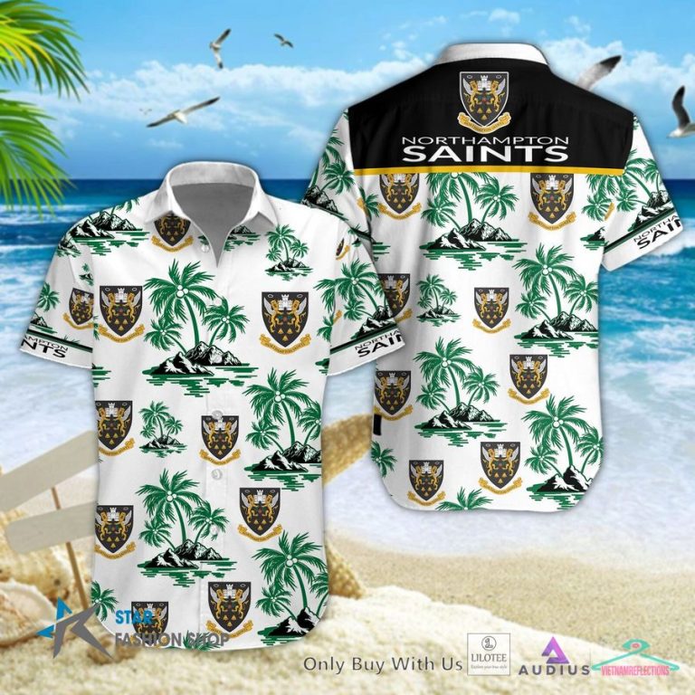 Northampton Saints Hawaiian Shirt, Short - This is your best picture man