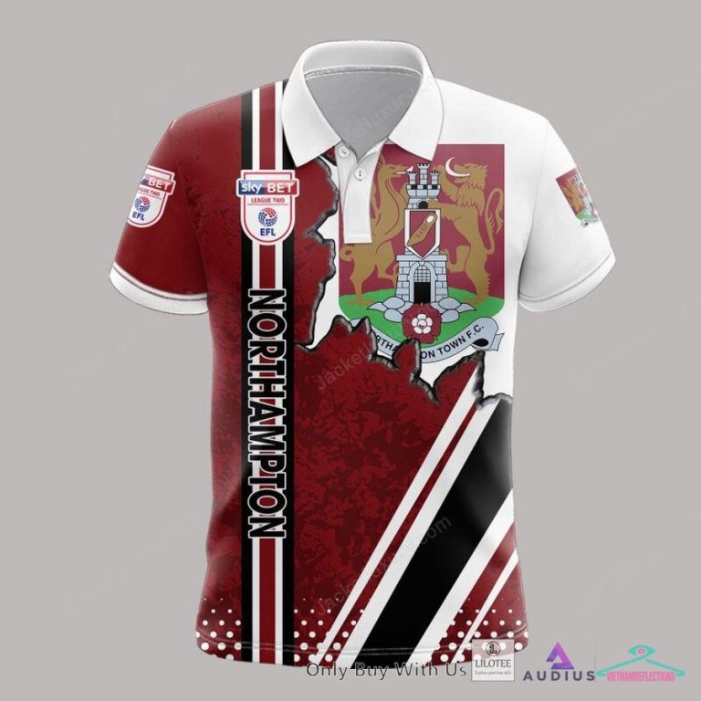 Northampton Town F.C Dark Red Polo Shirt, Hoodie - Rocking picture