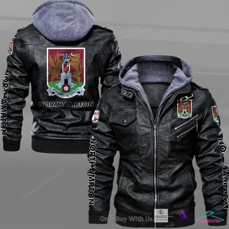 Northampton Town F.C Leather Jacket - Out of the world