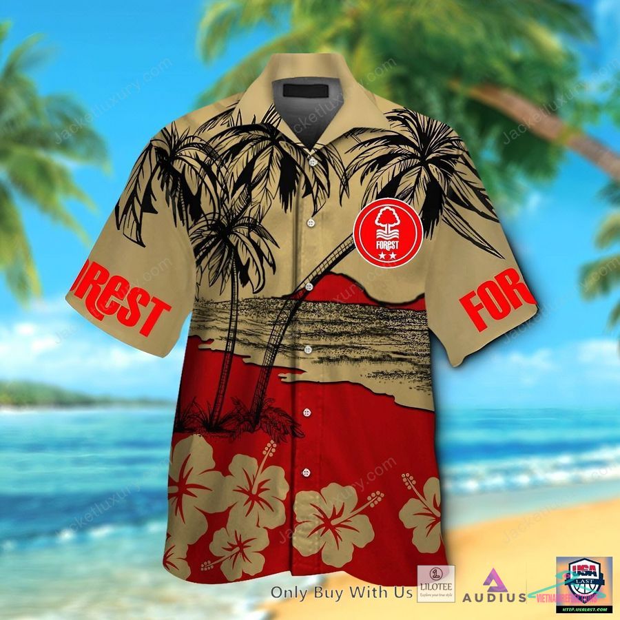 NEW Nottingham Forest Coconut Hawaiian Shirt, Short 2