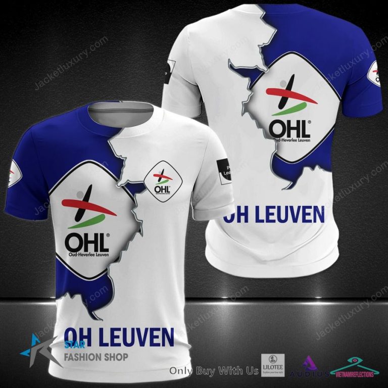 Oud-Heverlee Leuven Blue white Hoodie, Shirt - Rocking picture