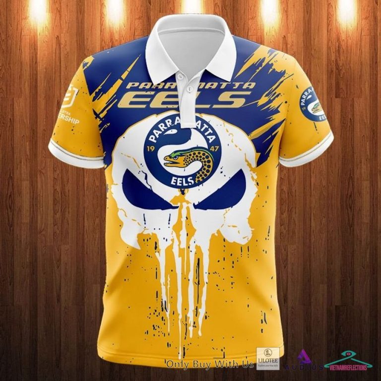 NEW Parramatta Eels Punisher Skull Yellow Hoodie, Shirt
