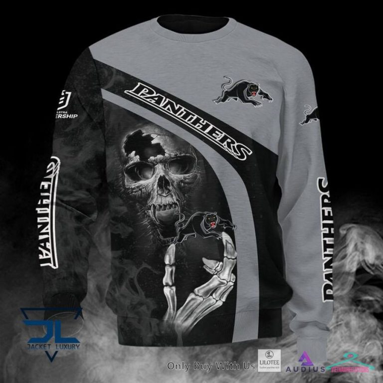 Penrith Panthers Skull Hoodie, Polo Shirt - Long time