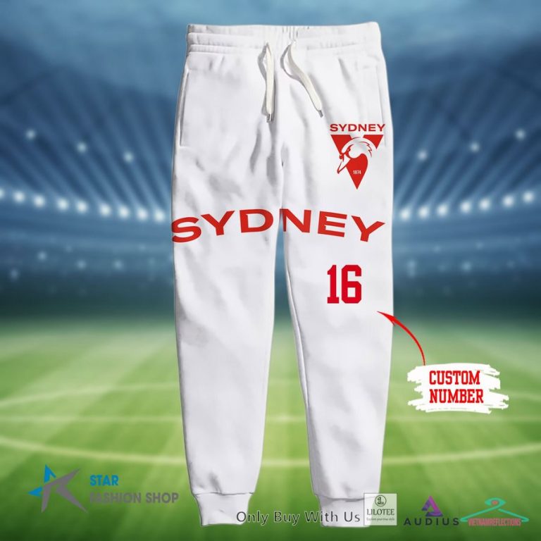 Personalized Sydney Swans Hoodie, Pants - Long time