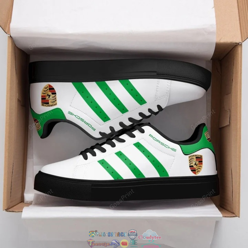 Porsche Green Stripes Style 2 Stan Smith Low Top Shoes