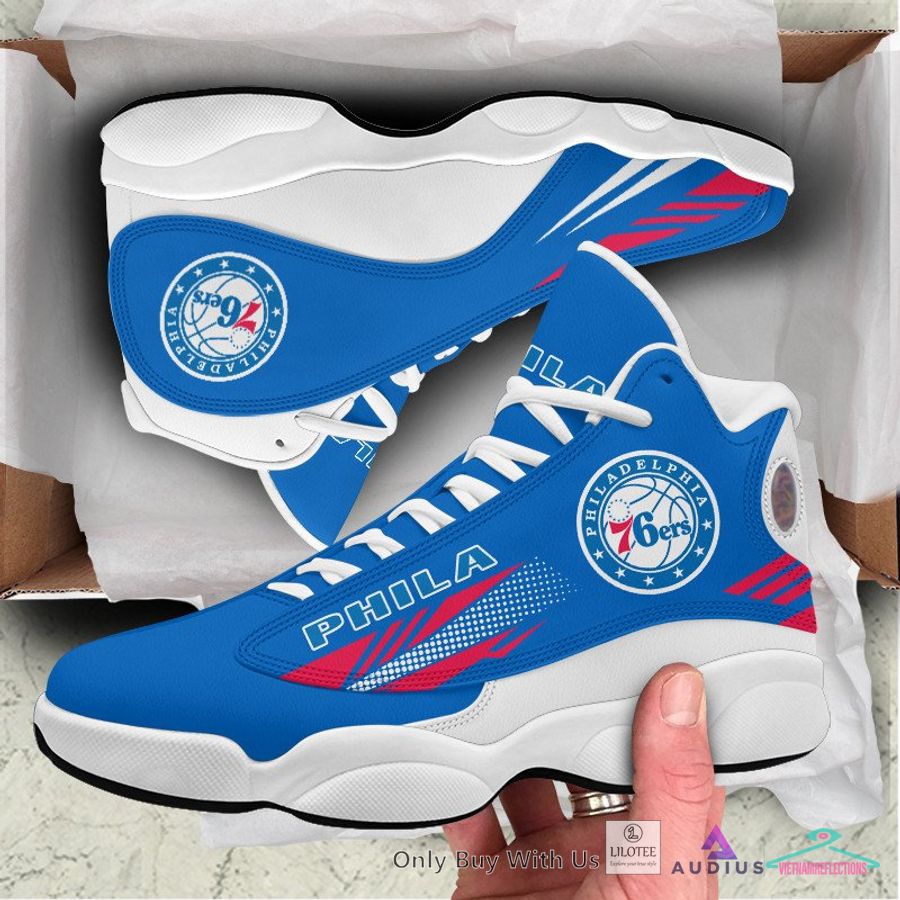 Philadelphia 76ers Air Jordan 13 Sneaker - You look lazy