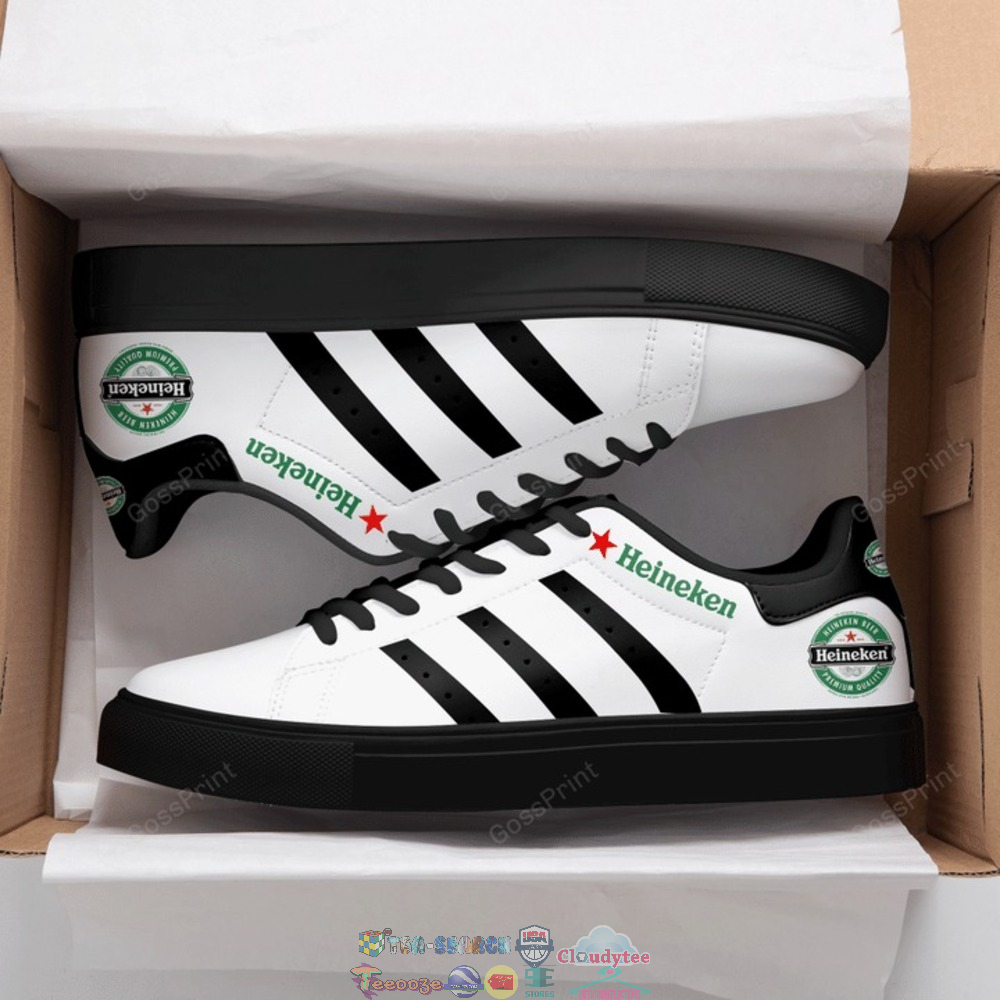 Heineken Black Stripes Stan Smith Low Top Shoes