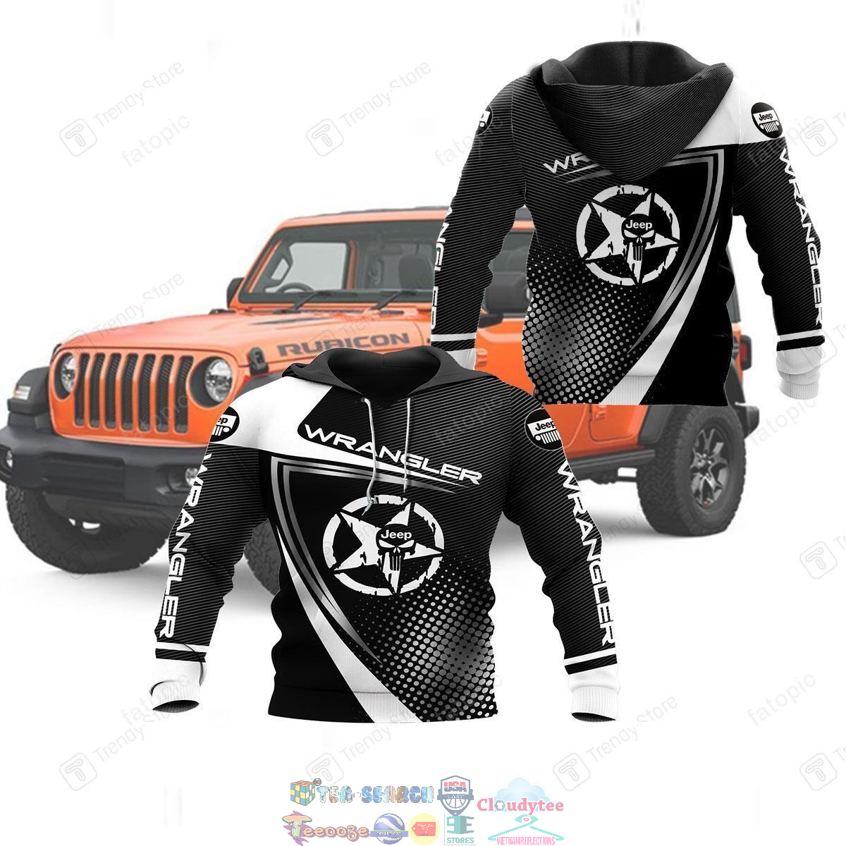 Jeep Wrangler ver 5 3D hoodie and t-shirt