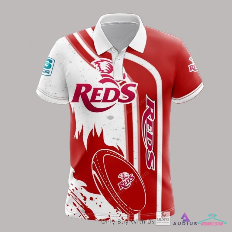 NEW Queensland Reds White Hoodie, Shirt