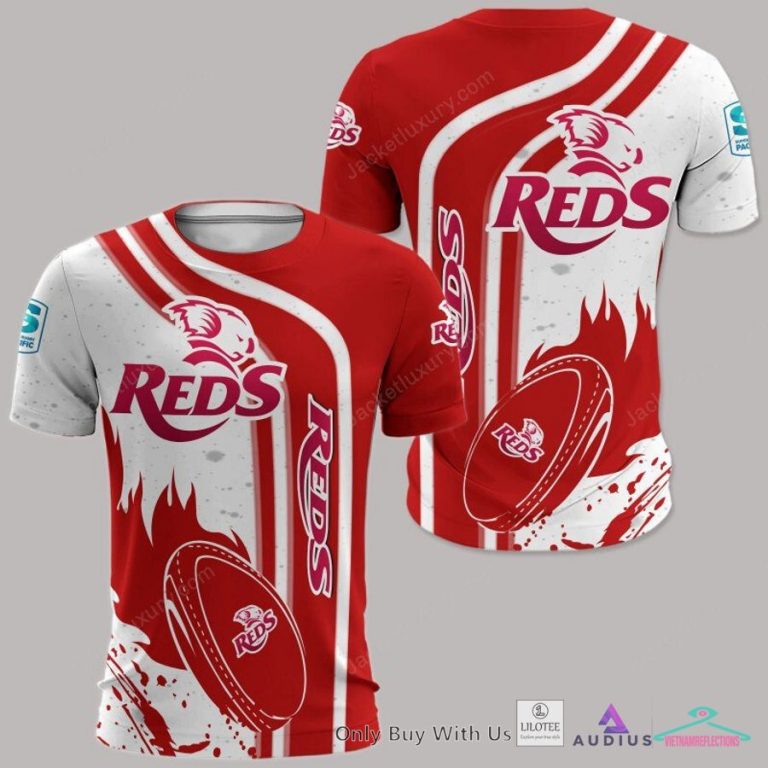 NEW Queensland Reds White Hoodie, Shirt