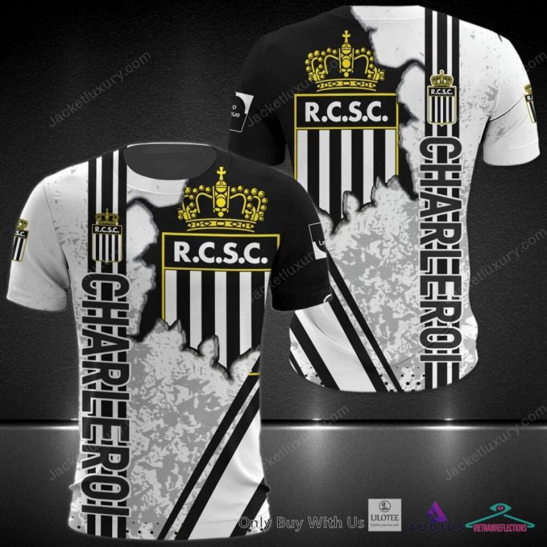 R. Charleroi S.C Black White Hoodie, Shirt - Damn good