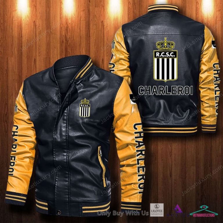 R. Charleroi S.C Bomber Leather Jacket - Beauty queen