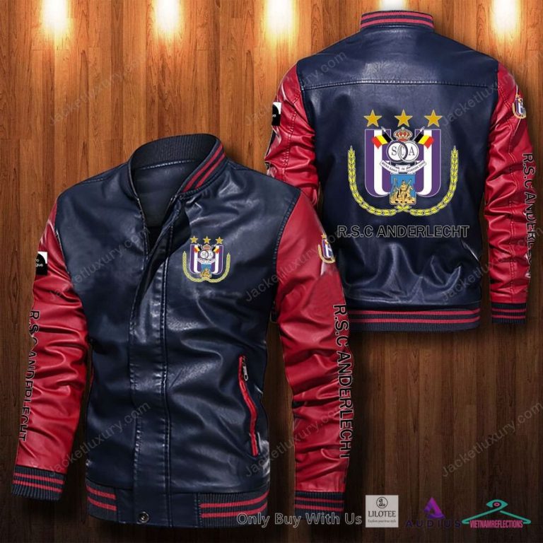 R.S.C. Anderlecht Bomber Leather Jacket - You tried editing this time?