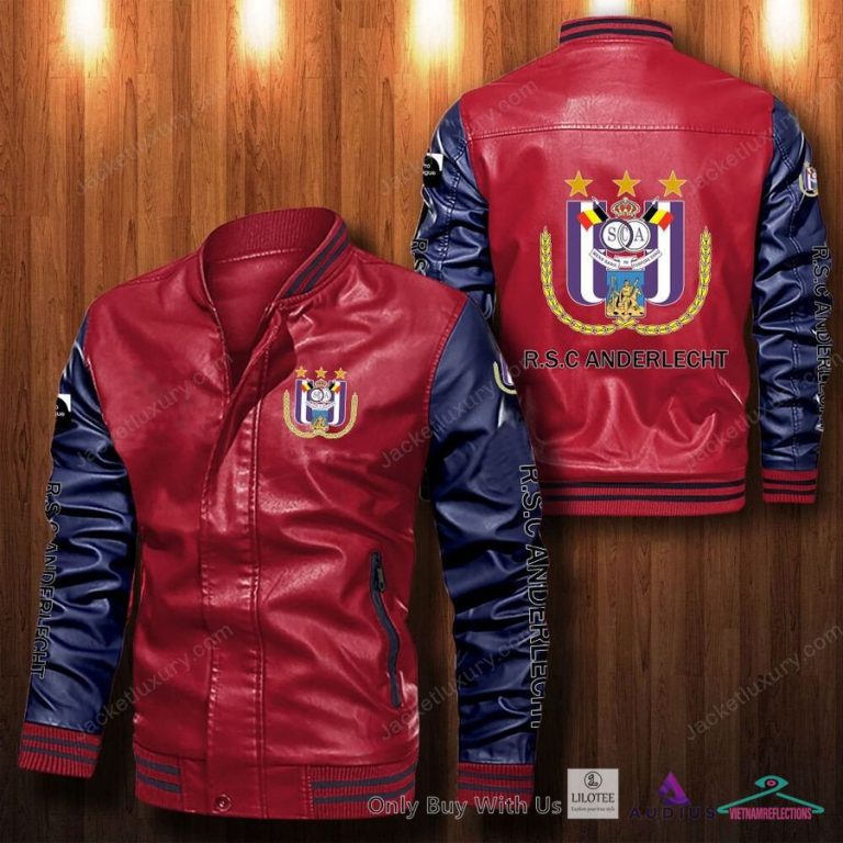 R.S.C. Anderlecht Bomber Leather Jacket - You tried editing this time?