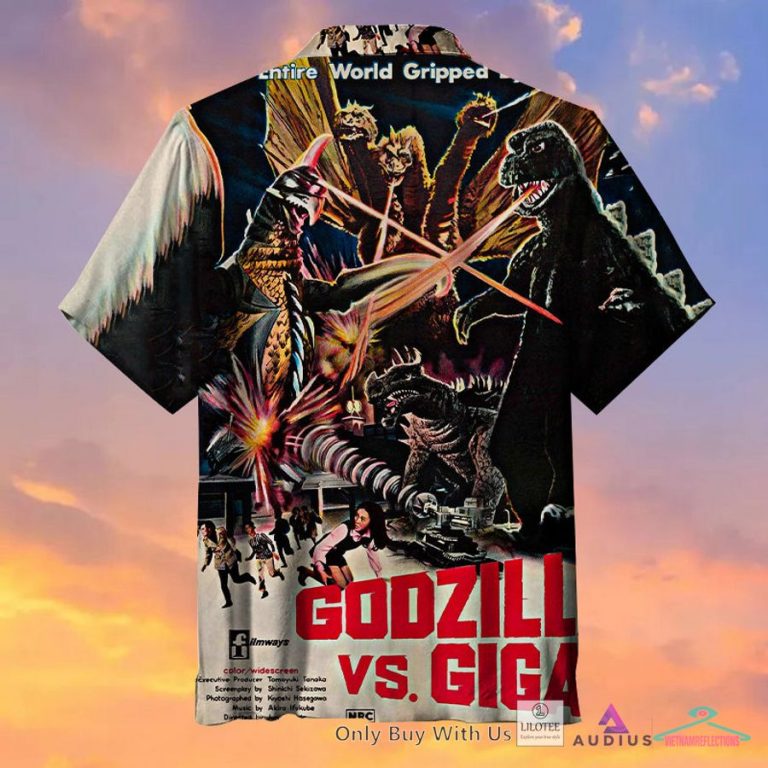 Release of Godzilla Vs. Gigan Casual Hawaiian Shirt - Elegant and sober Pic