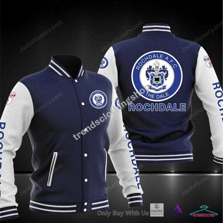 Rochdale AFC Baseball jacket - Bless this holy soul, looking so cute