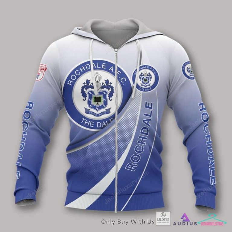 Rochdale AFC Blue Polo Shirt, Hoodie - Unique and sober