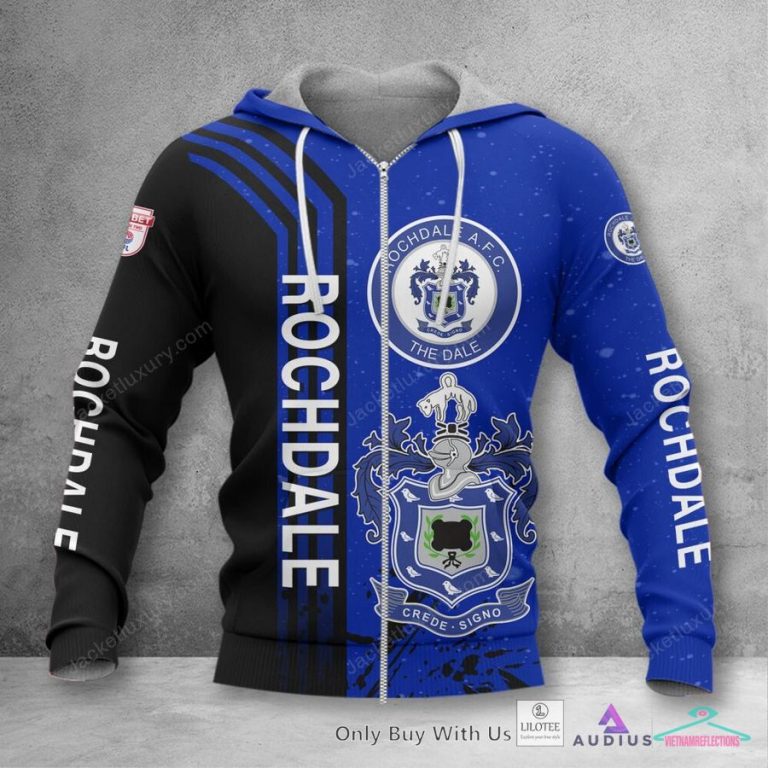 Rochdale AFC Dark Blue Polo Shirt, hoodie - Oh my God you have put on so much!