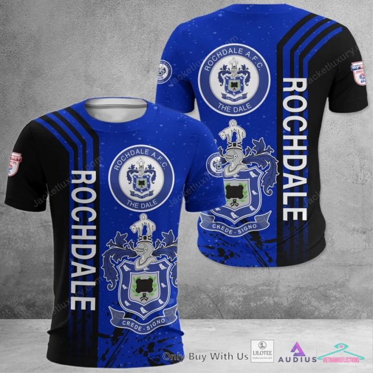 Rochdale AFC Dark Blue Polo Shirt, hoodie - Elegant picture.