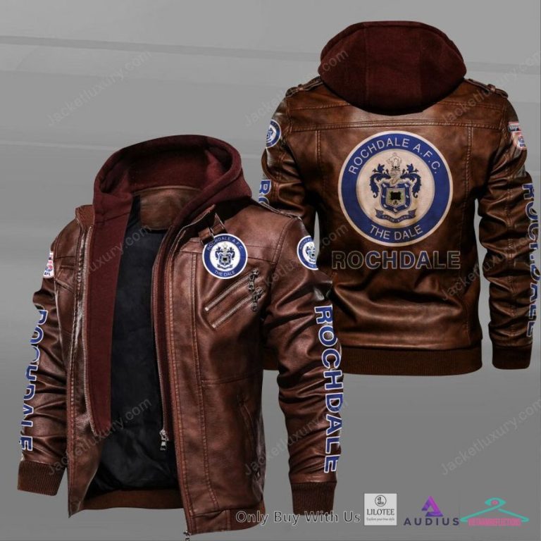 Rochdale AFC Leather Jacket - Cool DP