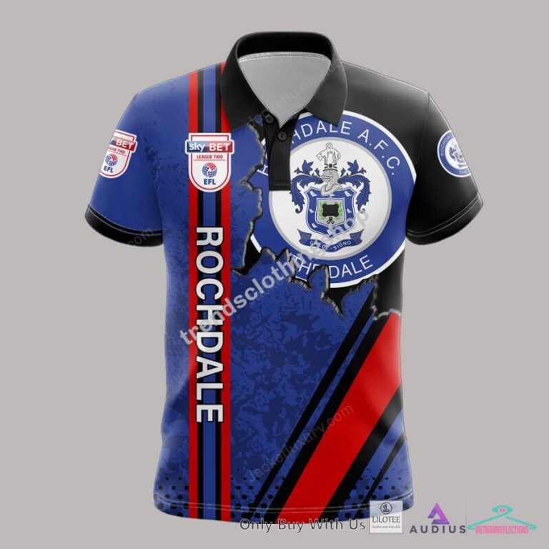 Rochdale AFC Polo Shirt, Hoodie - Stand easy bro