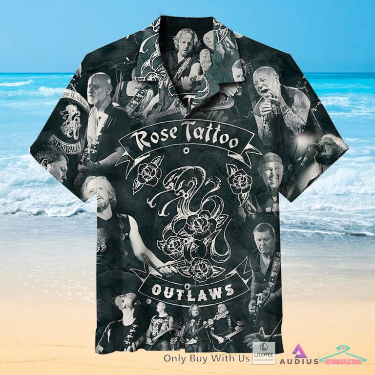 Rose Tattoo - Outlaws Casual Hawaiian Shirt - Damn good