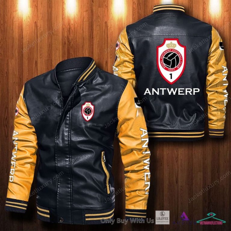 Royal Antwerp F.C Bomber Leather Jacket - Best couple on earth