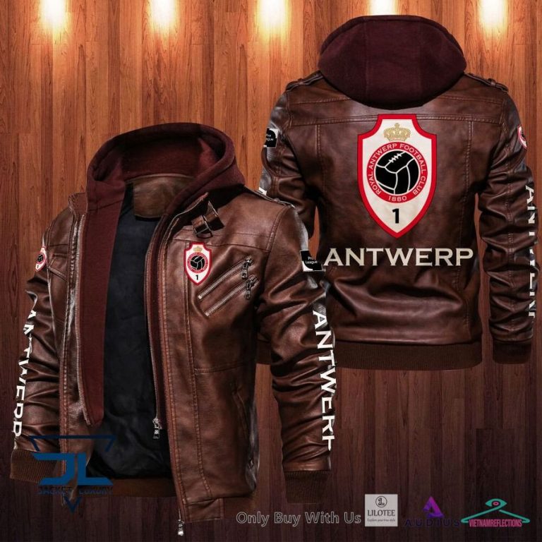 Royal Antwerp F.C Leather Jacket - Awesome Pic guys
