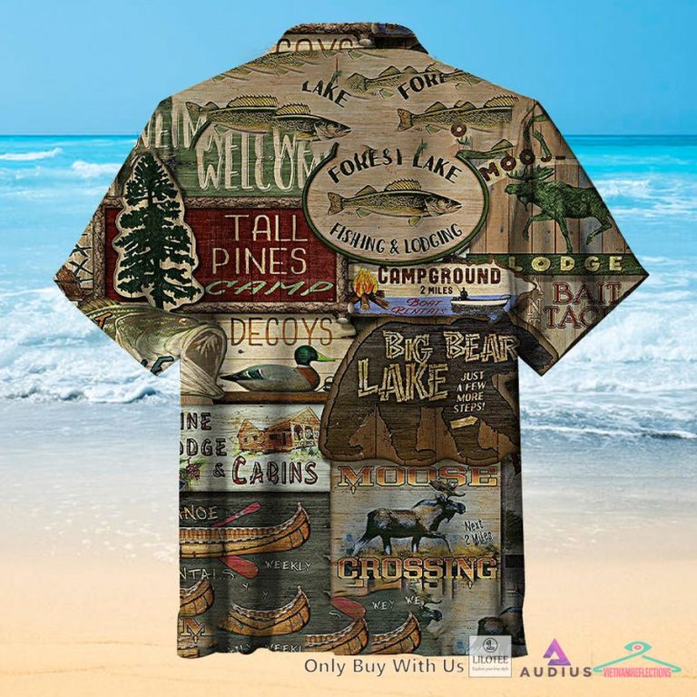 Rustic Lodge: Rustic Signs Casual Hawaiian Shirt - My friends!