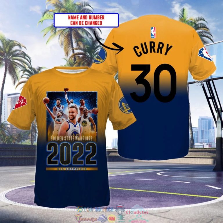 Personalized Golden State Warriors 2022 NBA Champions 3D Shirt 4