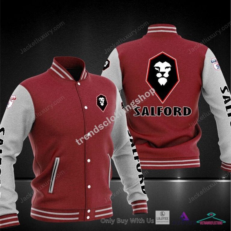 Salford City Baseball jacket - Good one dear