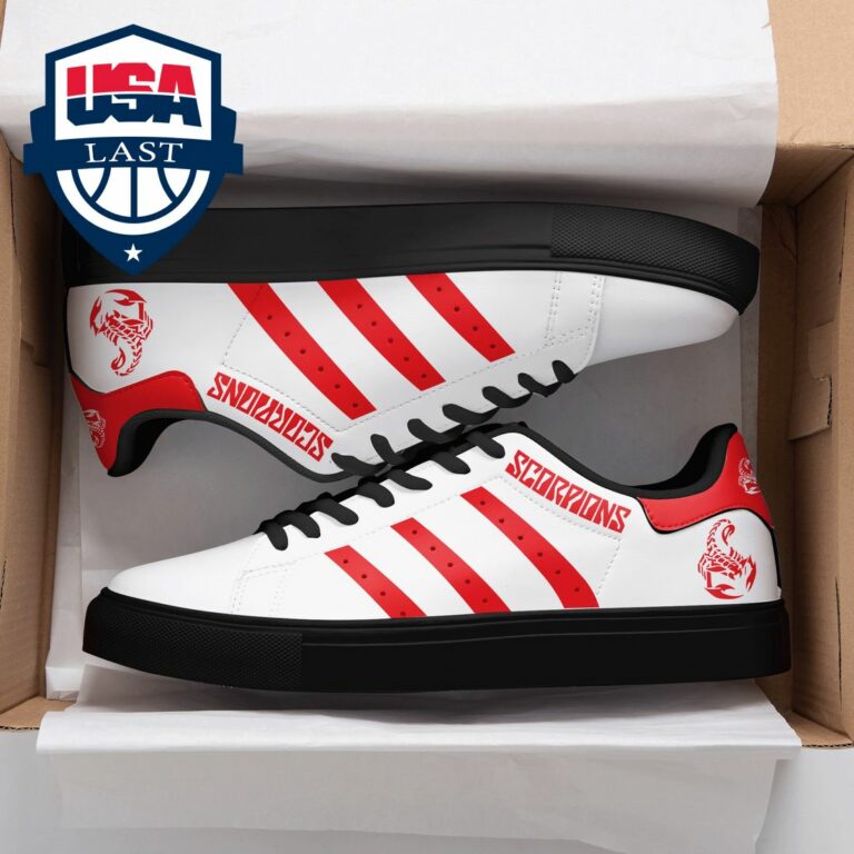Scorpions Red Stripes Stan Smith Low Top Shoes - You tried editing this time?