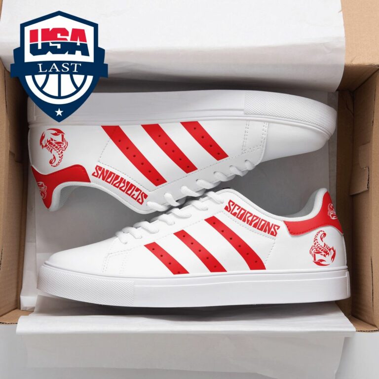 Scorpions Red Stripes Stan Smith Low Top Shoes - Best picture ever