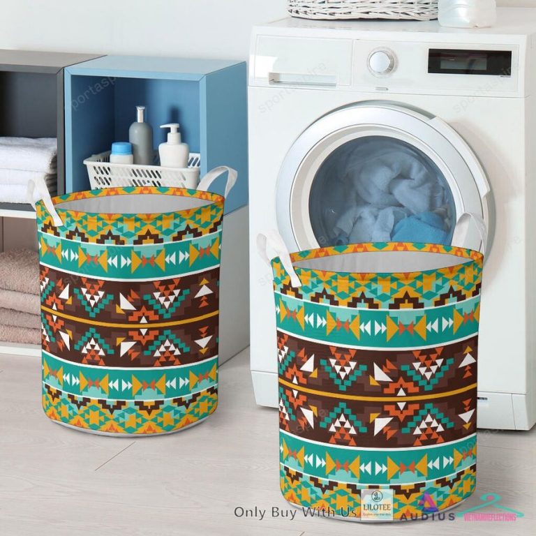 Seamless Colorful Laundry Basket - Rocking picture