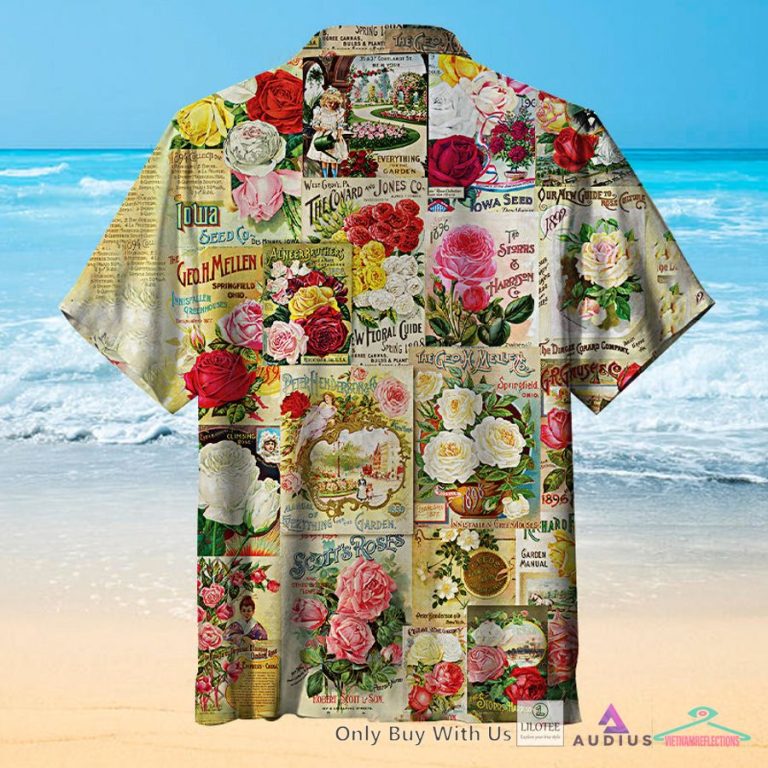 Seed Catalog: Roses Casual Hawaiian Shirt - Rocking picture
