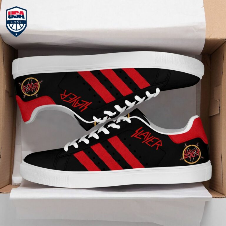 Slayer Red Stripes Stan Smith Low Top Shoes - My favourite picture of yours