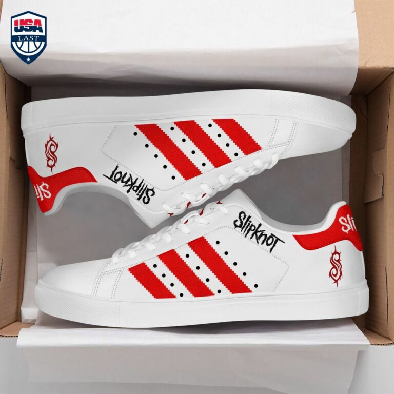 Slipknot Red Stripes Stan Smith Low Top Shoes - You look so healthy and fit
