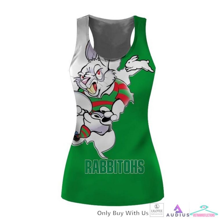 South Sydney Rabbitohs Green Hoodie, Polo Shirt - Heroine