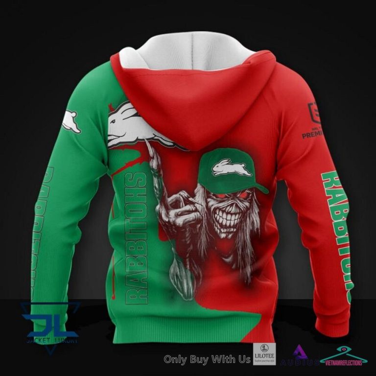 South Sydney Rabbitohs Iron Maiden Hoodie, Polo Shirt - Handsome as usual