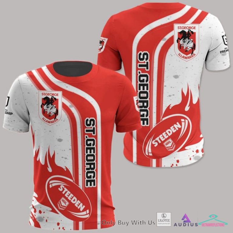 NEW St. George Illawarra Dragons Steeden Hoodie, Shirt
