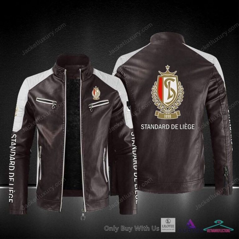 Standard Liege Block Leather Jacket - Beauty is power; a smile is its sword.