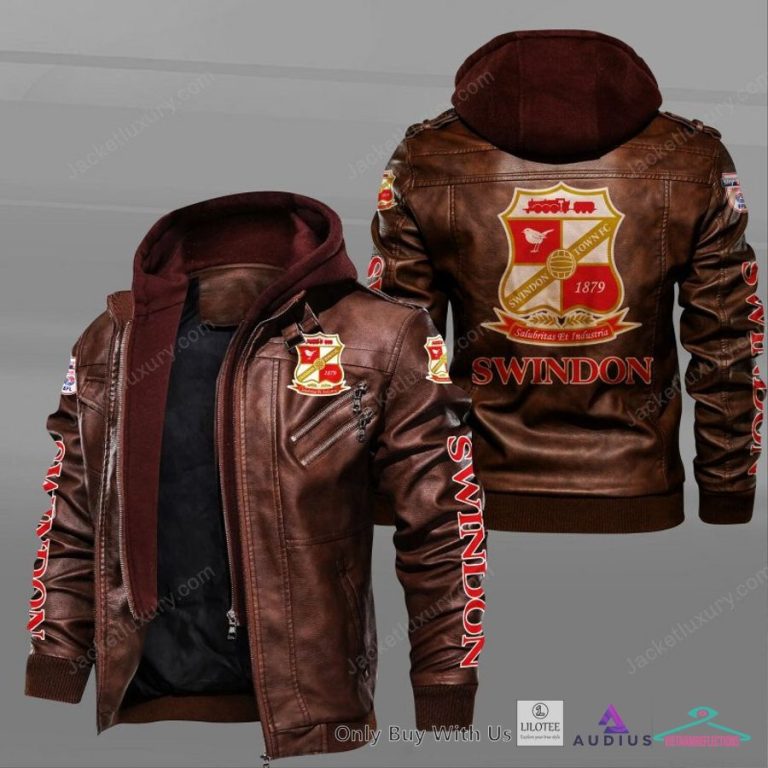 Swindon Town Leather Jacket - Wow! What a picture you click