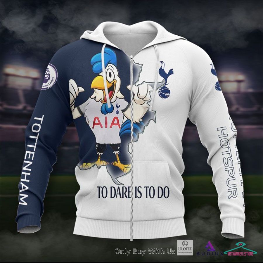 NEW Tottenham Hotspur F.C To dare is to do white blue Hoodie, Pants 3