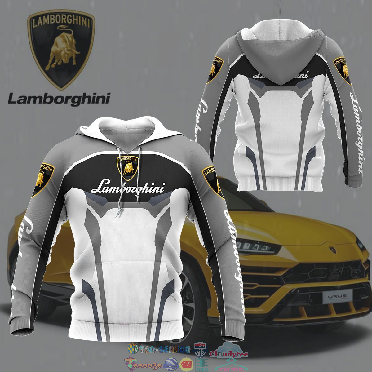 Lamborghini ver 4 3D hoodie and t-shirt