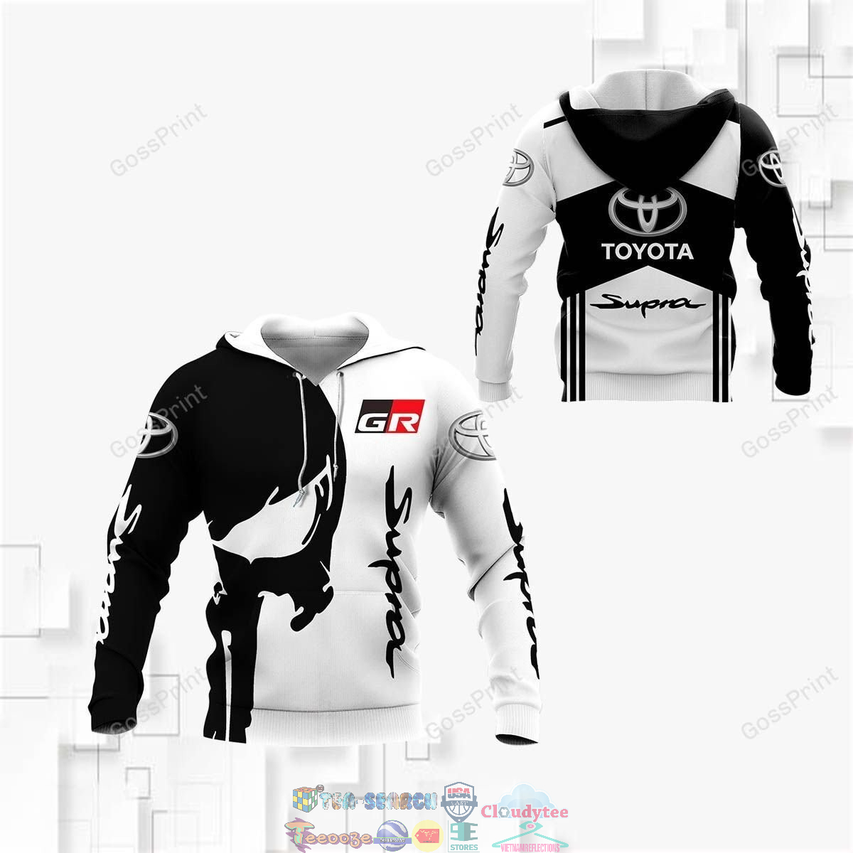 Toyota Supra ver 7 3D hoodie and t-shirt