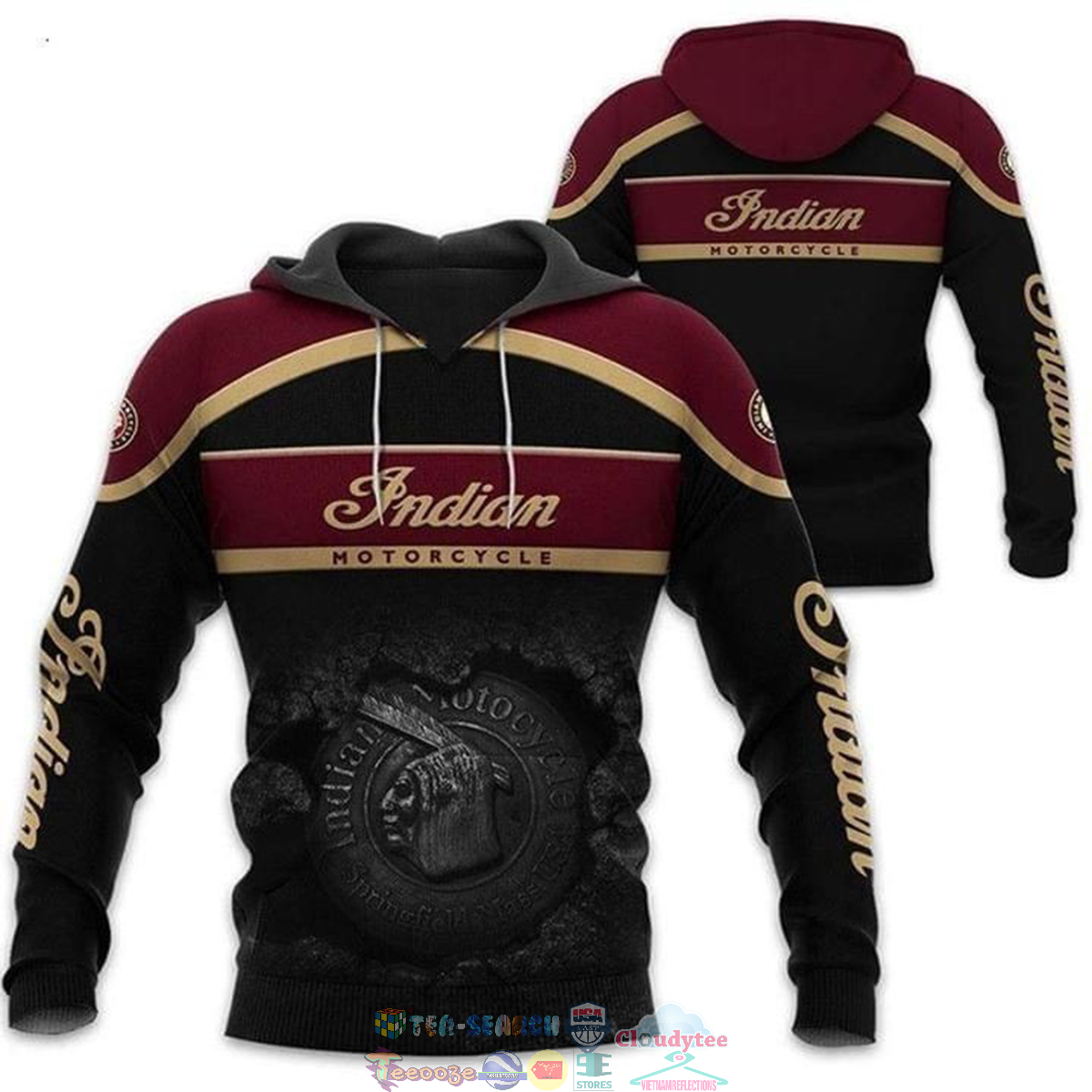 Indian Motorcycle ver 4 3D hoodie and t-shirt