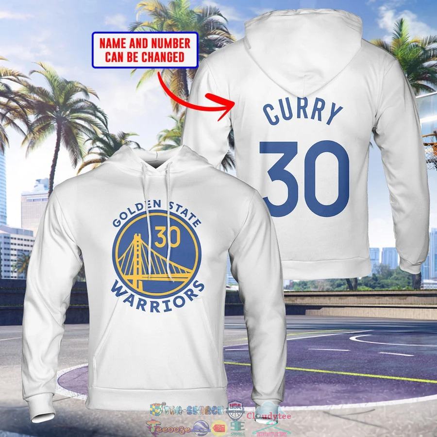 Personalized Golden State Warriors White 3D Shirt 2
