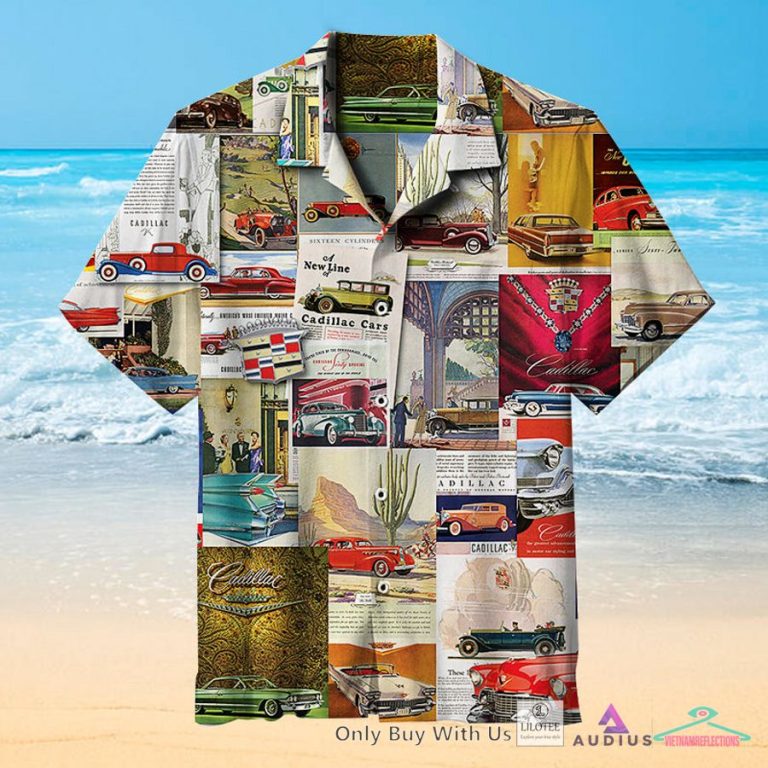 Vintage Car Ads, Cadillac Casual Hawaiian Shirt - You look lazy