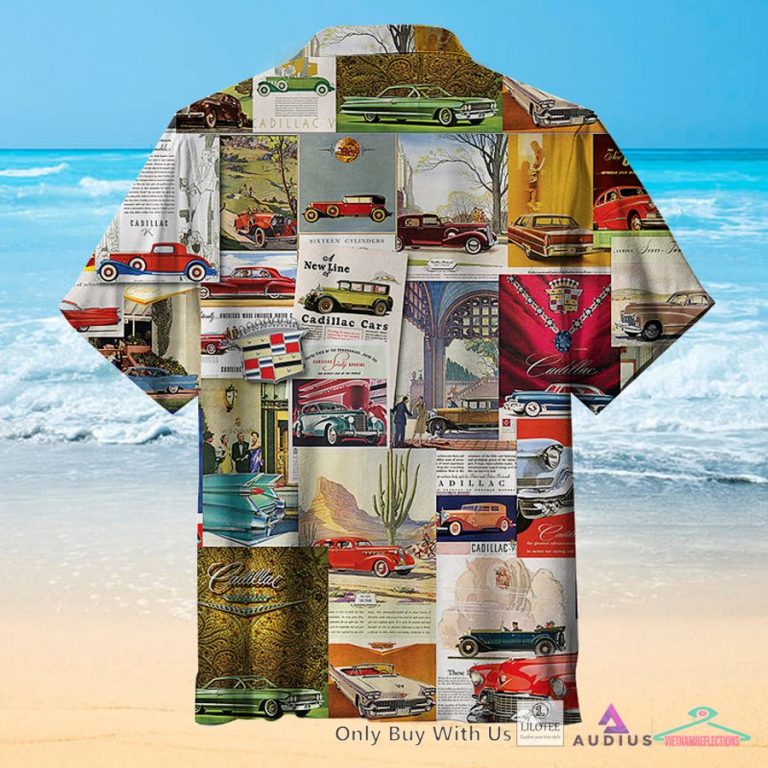Vintage Car Ads, Cadillac Casual Hawaiian Shirt - My friend and partner